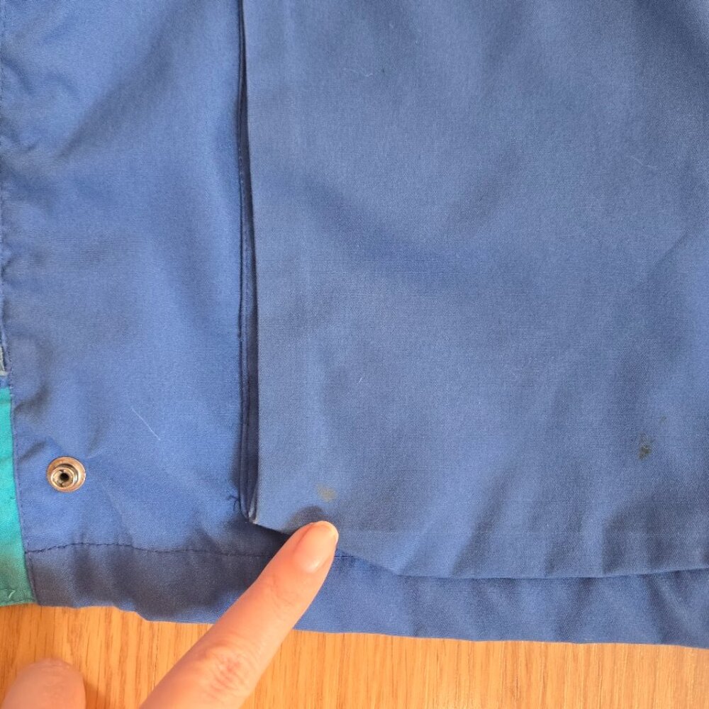 Pacific Trail Vintage XL Colorblock Jacket – Blue Teal Flannel Lined - Picture 10 of 12